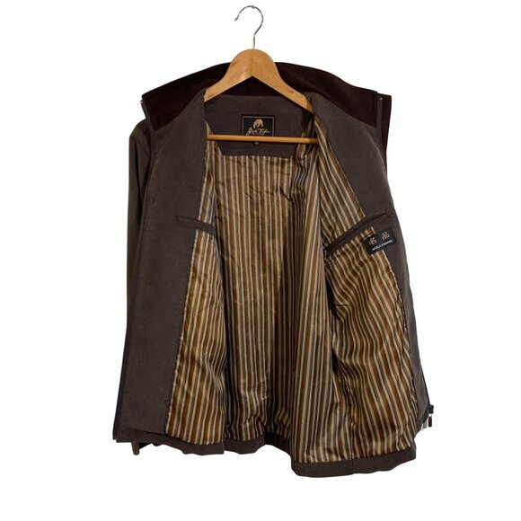 JACK TAYLOR Brown Corduroy Men’s Vintage Jacket w/ Full Zip & Collar Sz. S / 95 - Picture 4 of 10